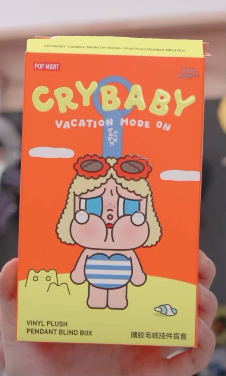 CRYBABY VACATION MODE ON Vinyl plush pendant blind box(pre order)