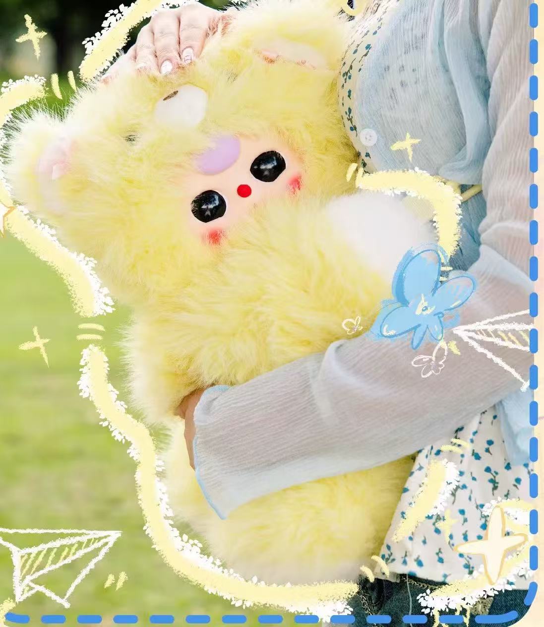 Baby three -Baby hugging backpack series plush blind box