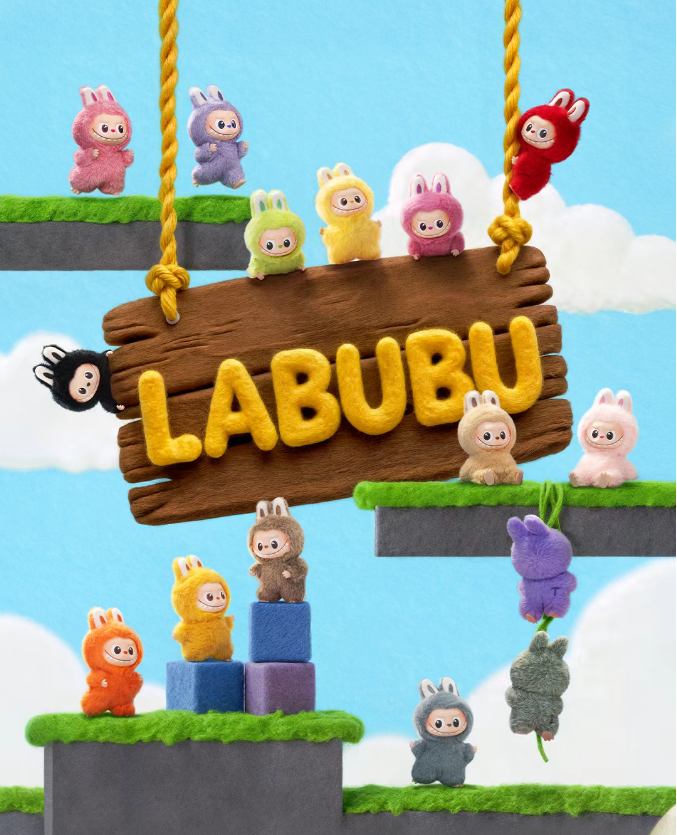 LABUBU THE MONSTERS PIN FOR LOVE SERIES-VINYL PLUSH PENDANT BLIND BOX