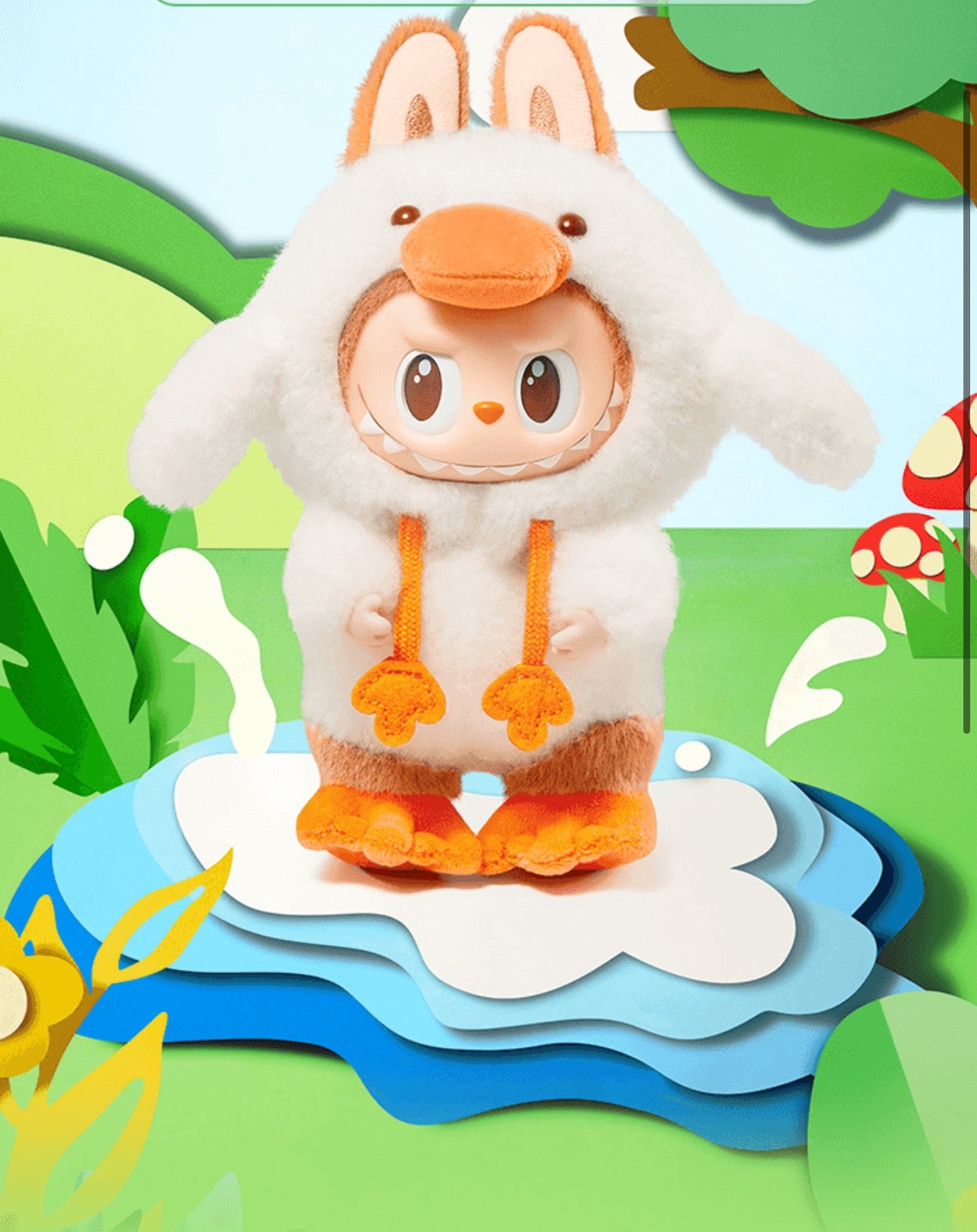 THE MONSTERS LABUBU Forest Fairy Tale duck Series Vinyl Plush doll