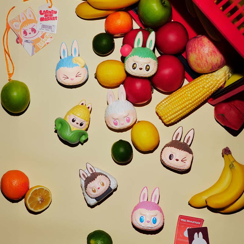 Labubu Wacky Mart Store Series Pinch squishy Pendant  Blind Box