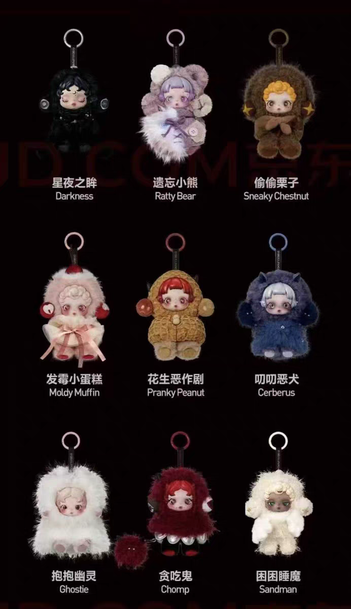 SKULLPANDA You Found Me Series Plush Doll Pendant