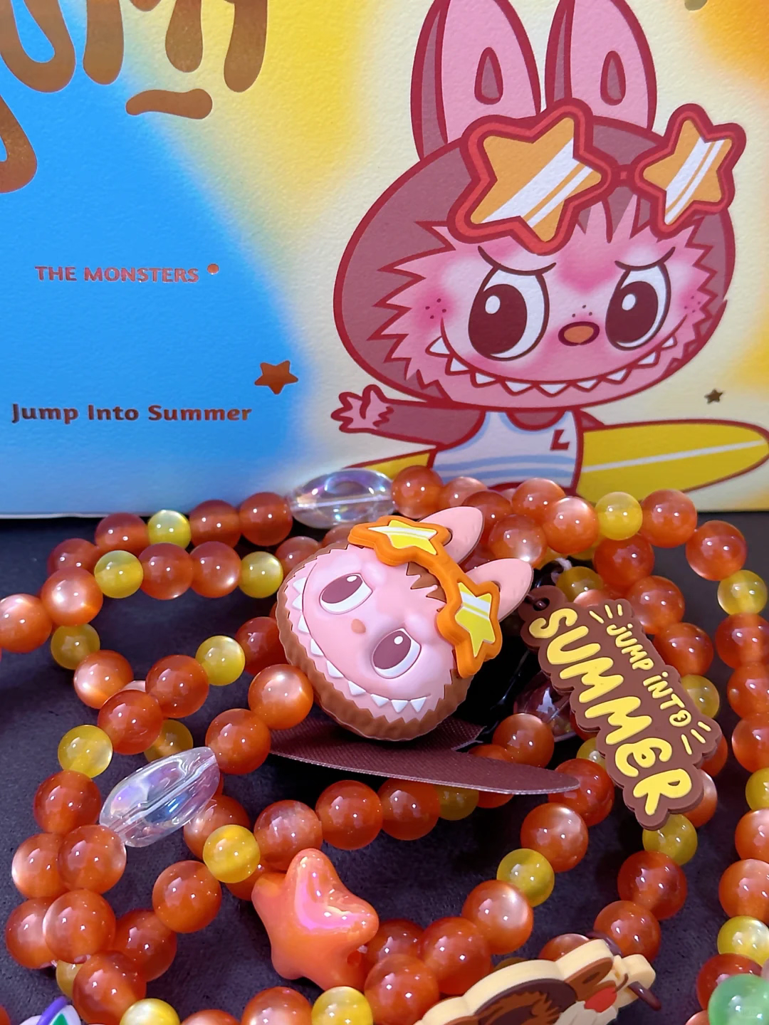 THE MONSTERS JUMP INTO SUMMER Series Phone Charm Blind Box