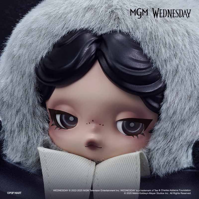 SKULLPANDA × Wednesday Plush (Nevermore Academy Uniform Version) pre order