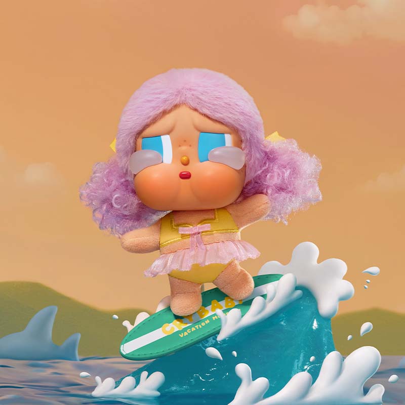 CRYBABY VACATION MODE ON Vinyl plush pendant blind box
