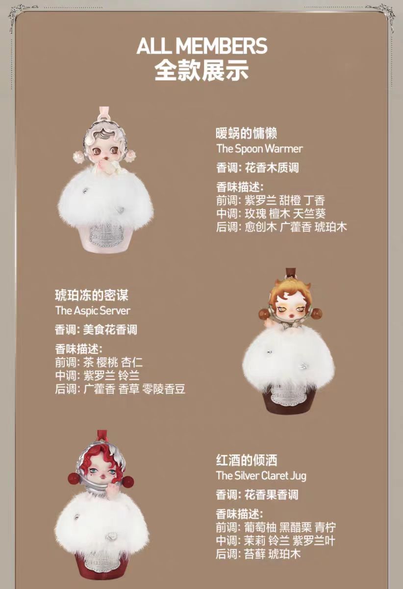 SKULL PANDA The Feast Begins Series Fragrance pendants (pre order)