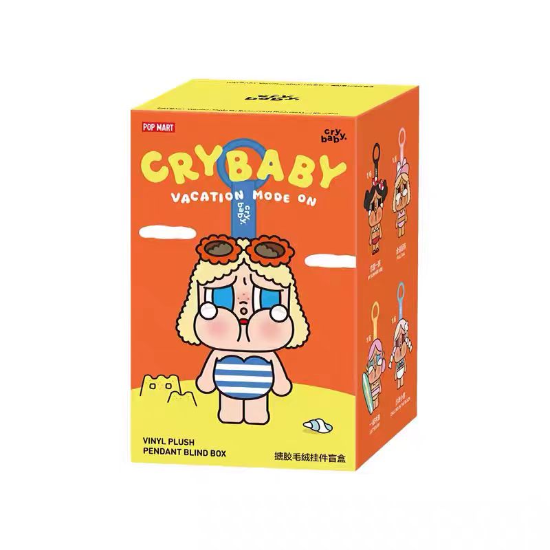 CRYBABY VACATION MODE ON Vinyl plush pendant blind box