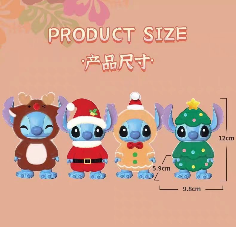 Stitch Christmas dressed Series figure