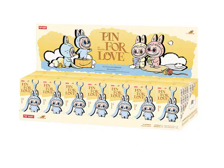 LABUBU THE MONSTERS PIN FOR LOVE SERIES-VINYL PLUSH PENDANT BLIND BOX