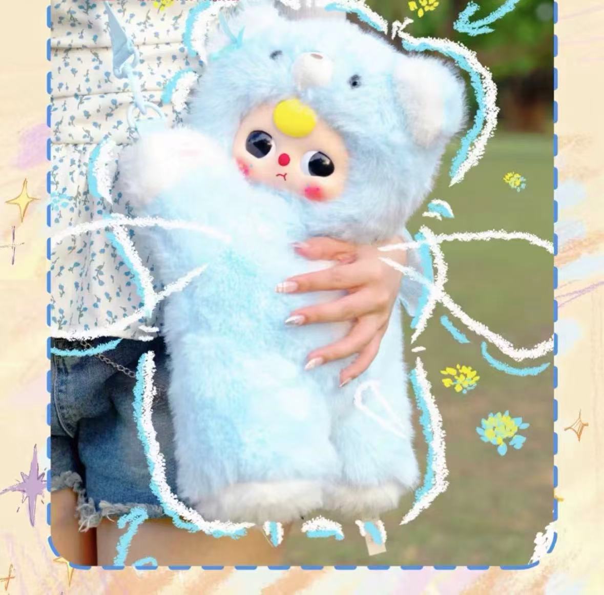 Baby three -Baby hugging backpack series plush blind box