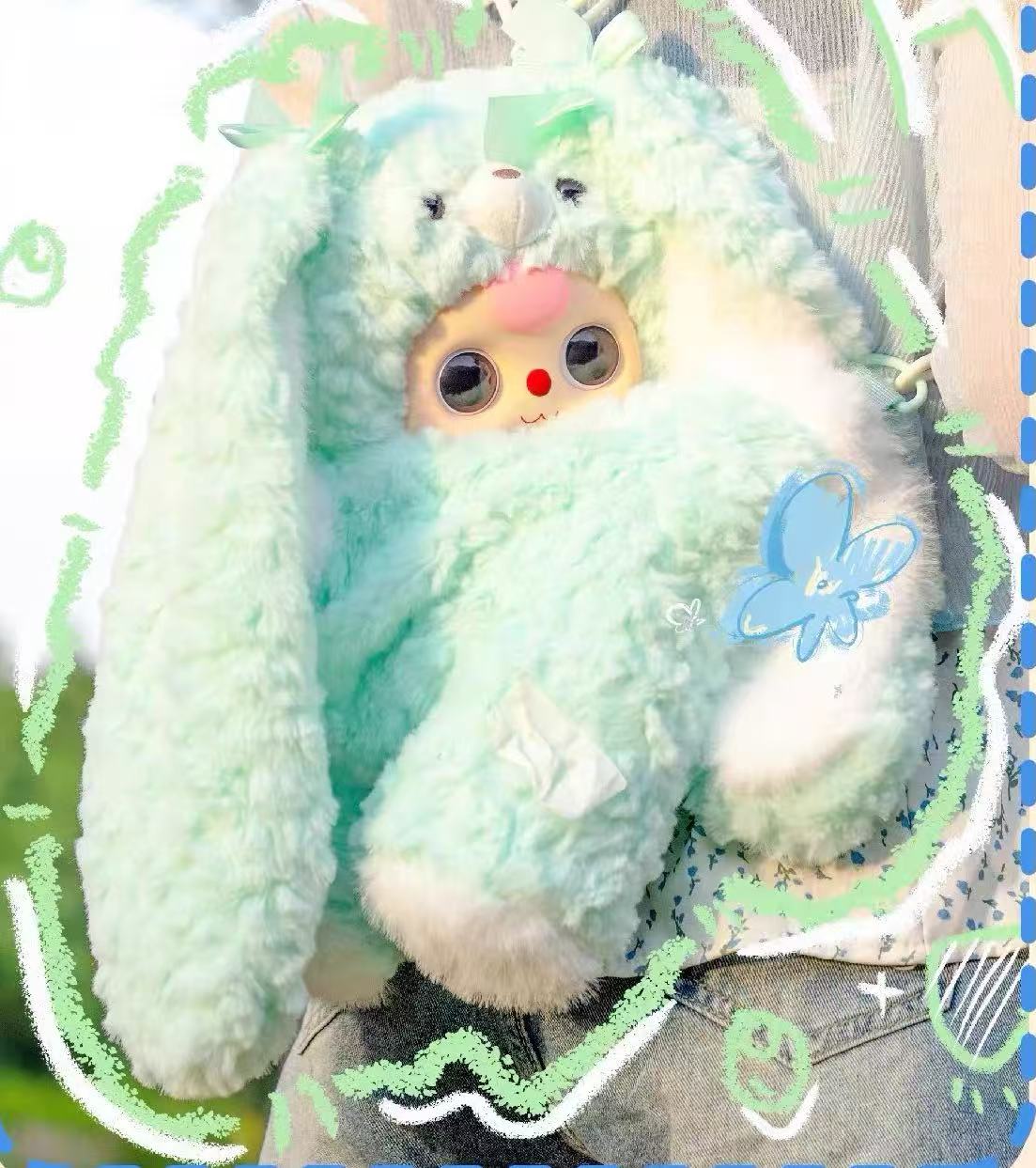 Baby three -Baby hugging backpack series plush blind box