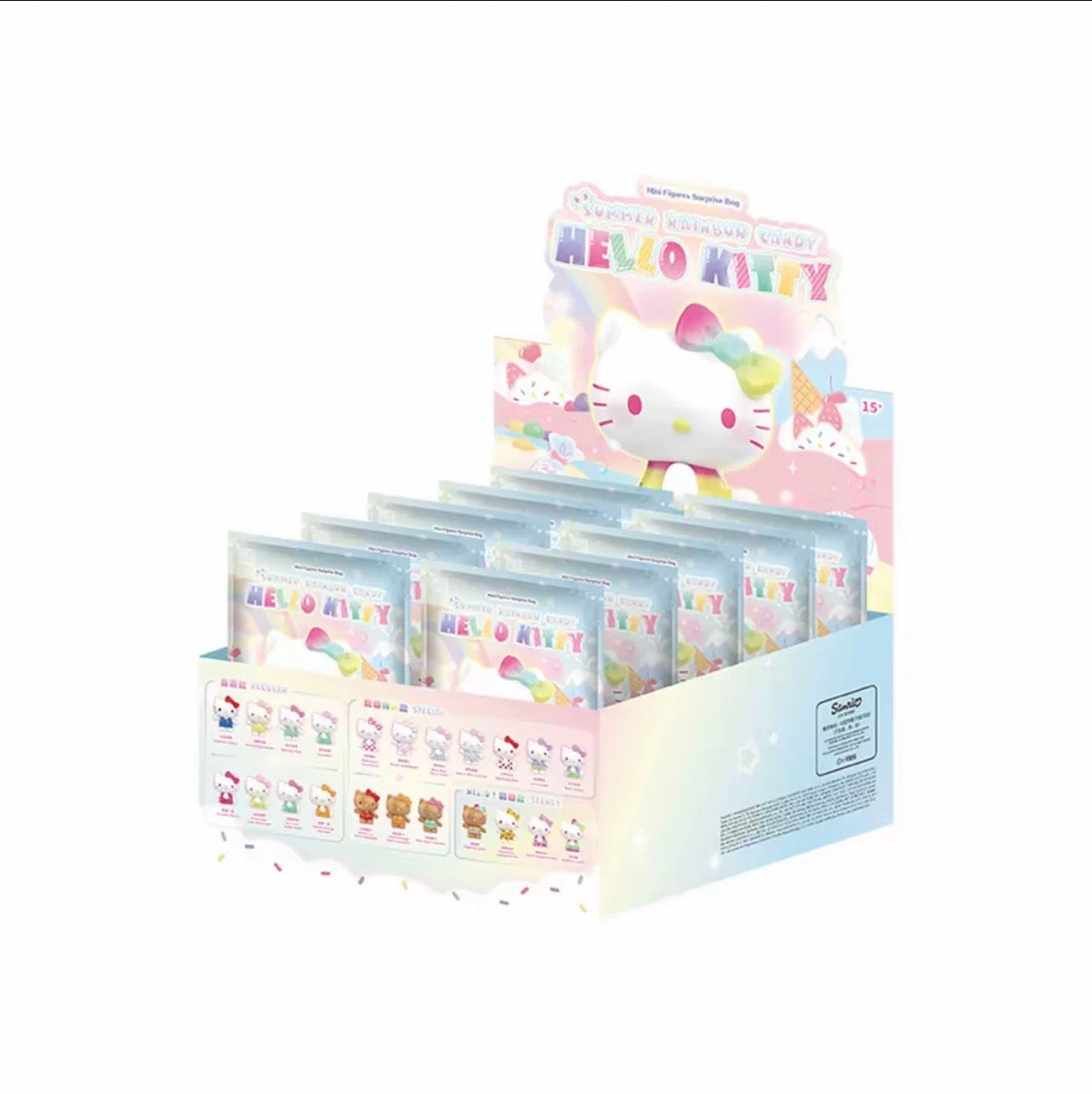 Hello Kitty Summer Rainbow  Candy Mini Figures Surpise Bag