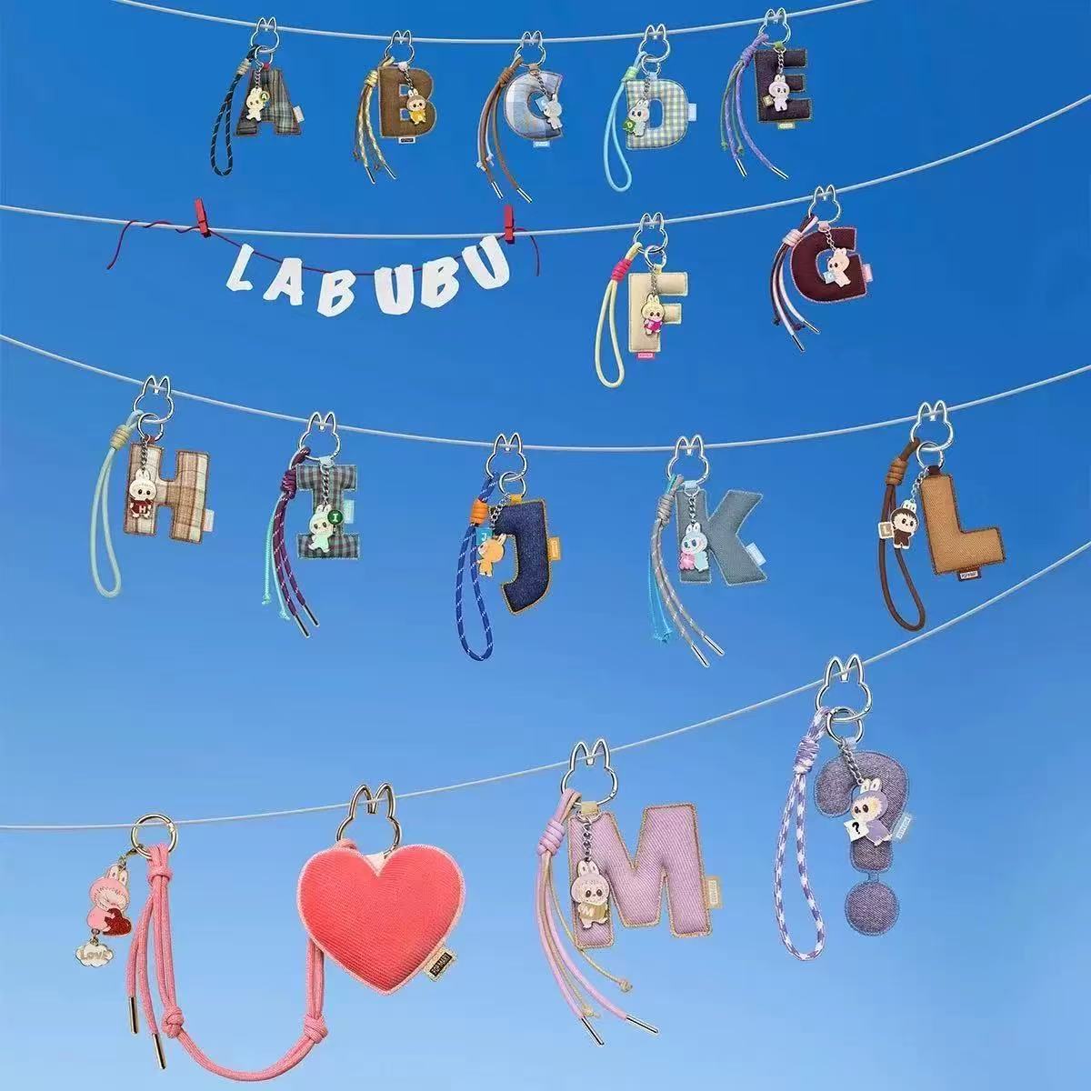 THE MONSTERS Pin for Love Series-Letter Pendant Blind Box (A-M)