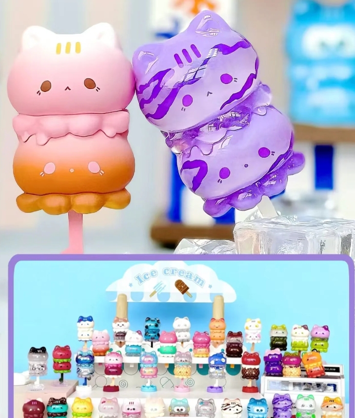 Octcats'ice cream series pop bean