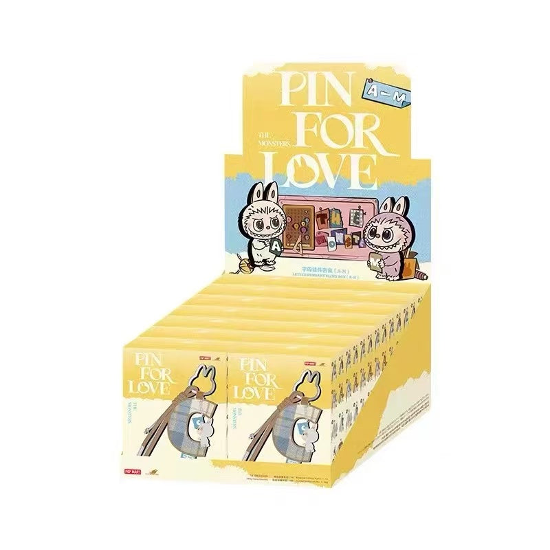 THE MONSTERS Pin for Love Series-Letter Pendant Blind Box (A-M)