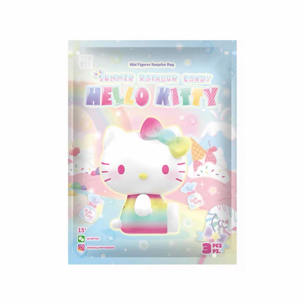 Hello Kitty Summer Rainbow  Candy Mini Figures Surpise Bag