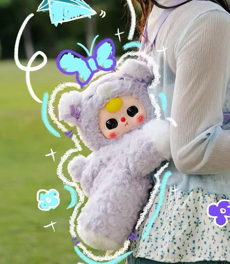 Baby three -Baby hugging backpack series plush blind box