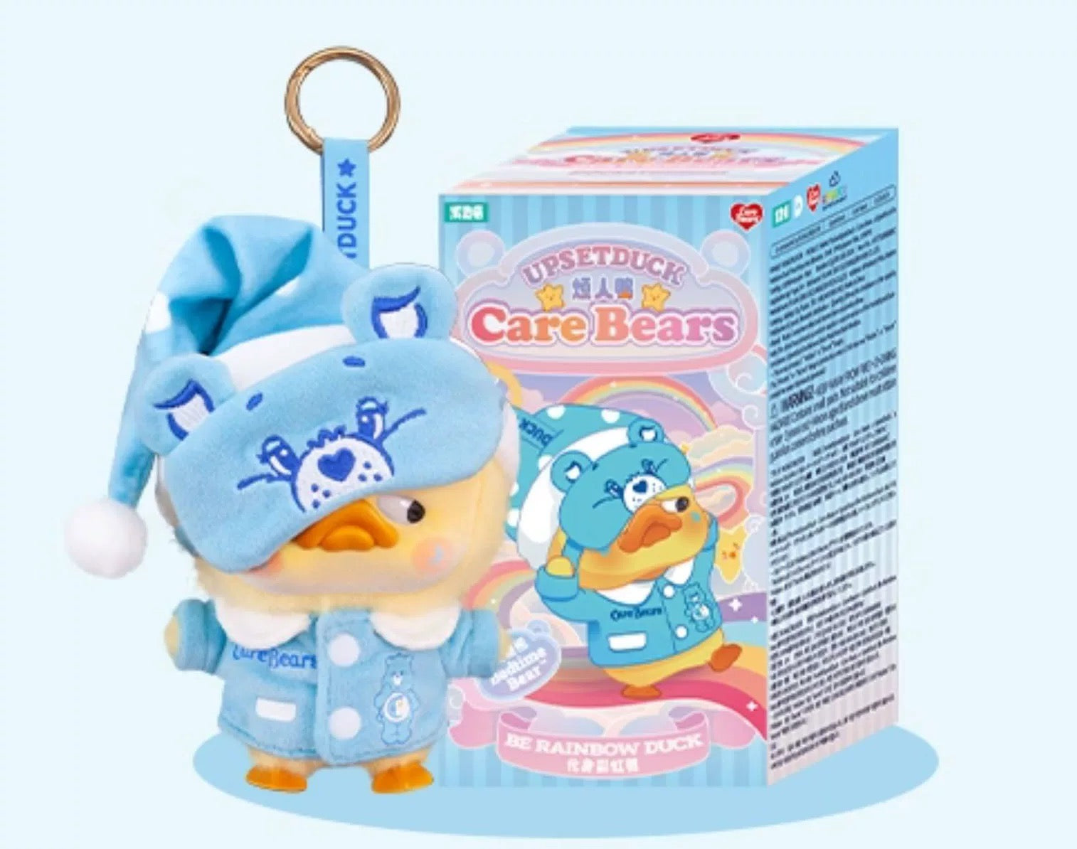 Care Bears X Duck UpsetDuck Transforms into Rainbow Duck Plush Pendant Blind Box